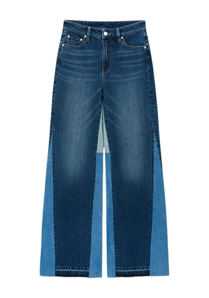 Hey Joanie Shadow Split Frayed Wideleg jeans - Blue