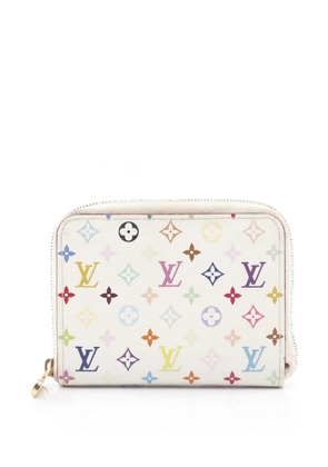 Louis Vuitton Pre-Owned 2010 Monogram Multicolore Zip Around coin pouch - White