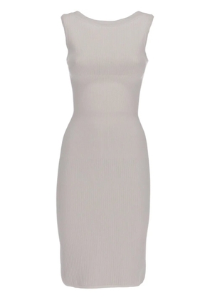 Alaïa Pre-Owned 2000s ribbed midi dress - Grey