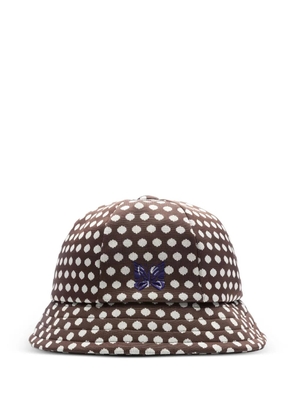 Needles polka-dot bucket hat - Brown