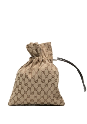 Gucci Pre-Owned 2000-2015 GG Canvas Drawstring pouch - Brown