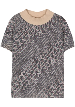 Versace Pre-Owned 2000s Greca-print jumper - Neutrals