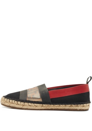 Fendi Pre-Owned Zucca-pattern espadrilles - Black