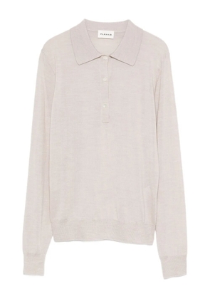 P.A.R.O.S.H. long-sleeved polo top - Neutrals