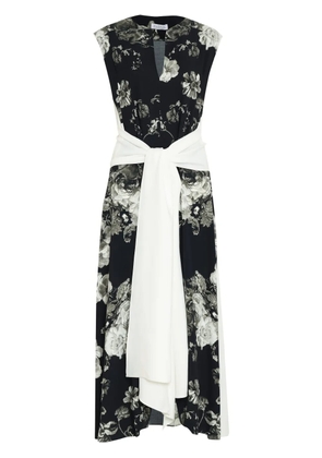 Gloria Coelho v-neck dress - Black