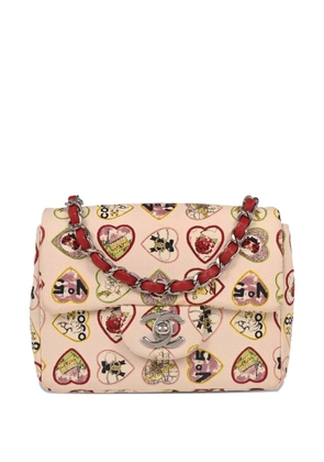 CHANEL Pre-Owned 2006 canvas flap shoulder bag - Neutrals