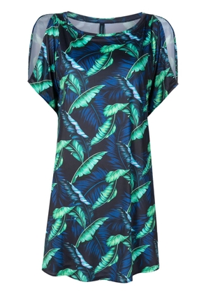 Lygia & Nanny Allat leaf-print tunic - Blue