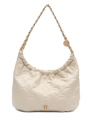 Isla Sirena Cocoon scalloped chain shoulder bag - Neutrals