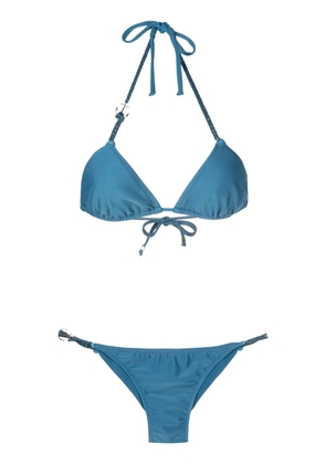 Amir Slama anchor-hardware triangle bikini - Blue