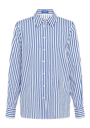 Leo Lin Rosaline striped shirt - White