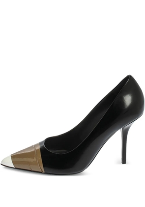 Burberry Pre-Owned 90mm Annalise patent leather pumps - Black