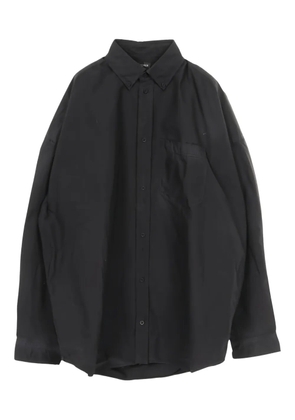 Balenciaga Pre-Owned button-down long-sleeved shirt - Black