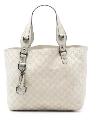 Gucci Pre-Owned 2016-2025 Guccissima Icon Bit tote bag - White