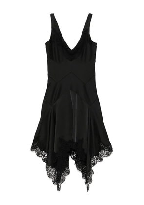 Monse triangle laced mini dress - Black