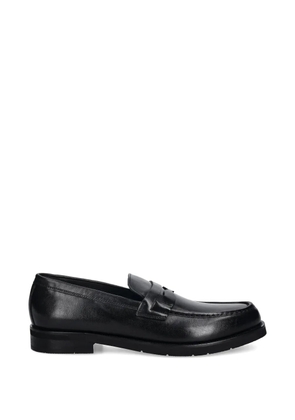 Baldinini leather penny loafers - Black