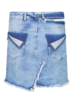 Ottolinger reversed denim mini skirt - Blue