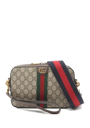 Gucci Pre-Owned 2020s gg supreme coated canvas shoulder bag - Brown