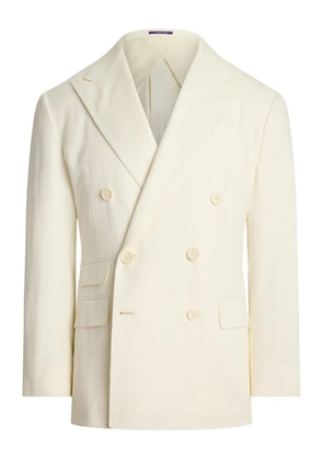 Ralph Lauren Purple Label herringbone blazer - White