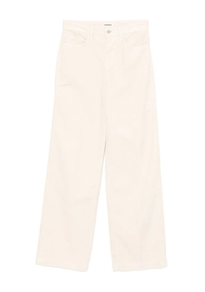 L'Agence corduroy wide-leg trousers - Neutrals