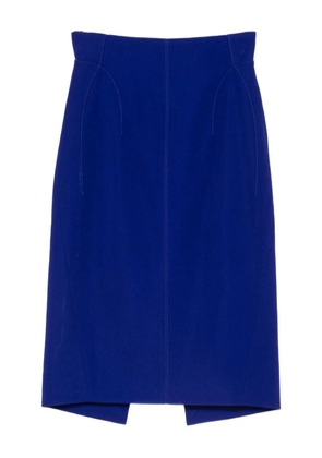 Mugler high-waisted pencil skirt - Blue