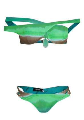 Amir Slama x Jade Picon tie-dye bikini - Green