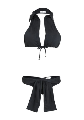 Amir Slama tie-fastening bikini set - Black