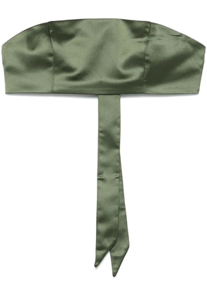 Atu Body Couture satin crop top - Green