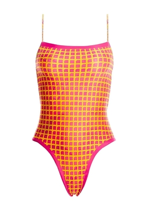 Agua By Agua Bendita reversible floral swimsuit - Pink