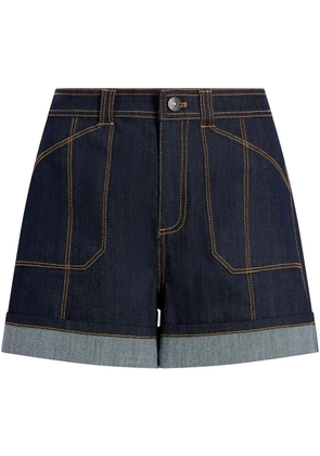 Cinq A Sept Benji cuffed shorts - Blue