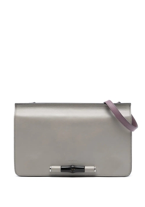 Gucci Pre-Owned 2016-2025 Leather Lady Bamboo shoulder bag - Grey