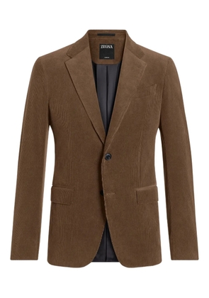 Zegna Cashco corduroy blazer - Brown