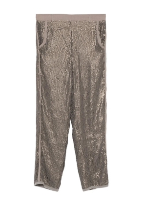 Mes Demoiselles sequin-embellished trousers - Green