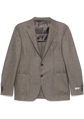 Canali single-breasted blazer - Brown