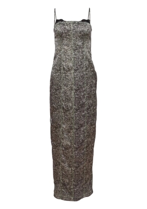 Fleur Du Mal Margaux maxi dress - Grey