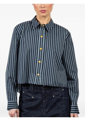 L'Agence button-up striped shirt - Green