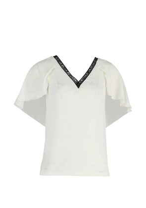 Maje Amour v-neck top - White