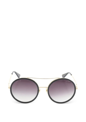 Gucci Pre-Owned round sunglasses - Black