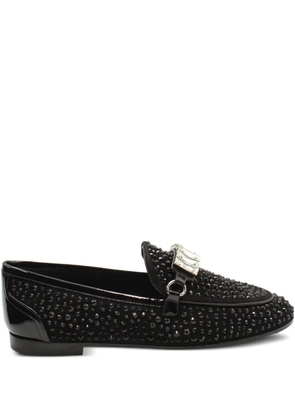 Giuseppe Zanotti Vintage crystal-embellished loafers - Black