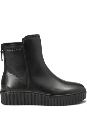 Marc O'Polo leather ankle boots - Black
