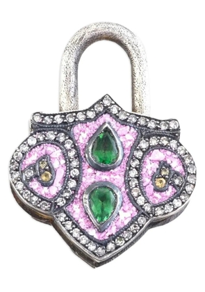 Sevan Bıçakçı sterling silver diamond padlock pendant - Gold