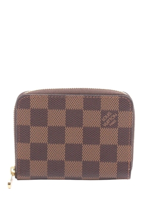 Louis Vuitton Pre-Owned 2018 Damier Ebene Zippy coin pouch - Brown