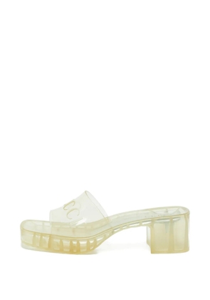 Gucci Pre-Owned block-heel sandals - White