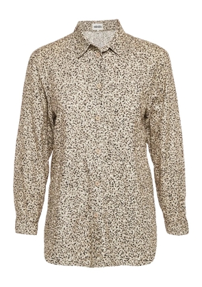 Kenzo Pre-Owned corduroy button-fastening shirt - Neutrals