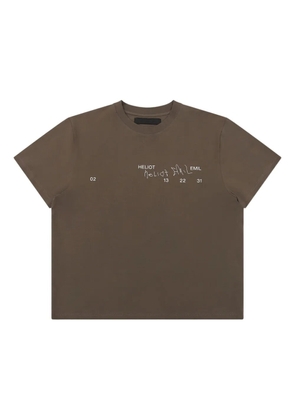 HELIOT EMIL cotton T-shirt - Brown