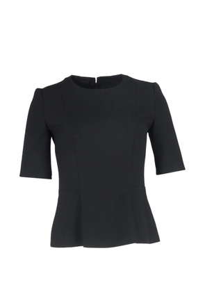 BOSS peplum short-sleeve top - Black