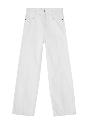 House Of Dagmar logo-patch jeans - White