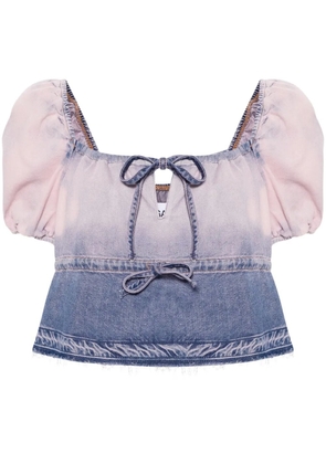 GANNI Future denim blouse - Blue