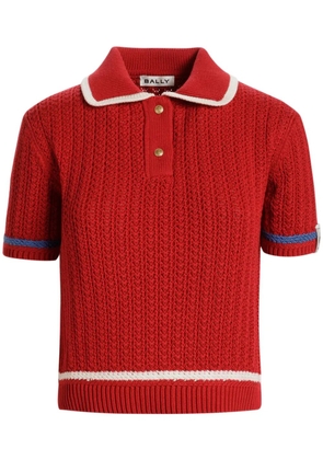Bally cotton polo top - Red
