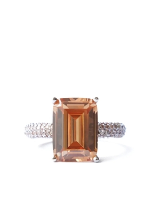 Izabel Display Mega Rectangle ring - Neutrals