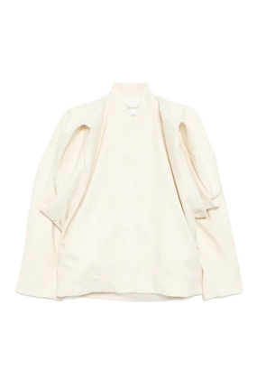 LITKOVSKA floral sleeve accents wool jacket - Neutrals